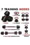 4-in-1 Adjustable 20kg Dumbbell Set for Home Gym, Use as Barbell & Kettlebell - 2