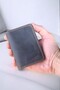 Vertical Card Holder Genuine Leather Slim Card Holder Men's Wallet Brown - 7