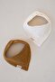 Double-Sided Bandana Baby Bib Set of 2 Cream, Amber - 4