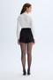 Women's Black Crew Neck Knitwear Cardigan - 2