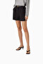 Dollie 55 Black Leather, Thin Band Mid-Heel Flip-Flop Sandals - 5