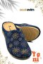 Women's House Slippers – Poly Sole Lightweight Sole Warm House Slippers Navy Blue - 6