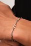 Steel Paperclip Men's Chain Bracelet 4mm Non-Tarnish 20cm - 3