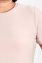 Crew Neck Short Sleeve Stylish Fabric Knitted Blouse 10693-26K - 3