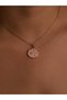 Pink Compass Star Steel Gold Necklace Gift Exquisite Thin Chain Daily Trend Necklace - 7