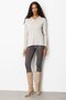 Women's Polo Neck Collar and Buttoned Sleeves Blouse Mink - 3