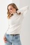 Knitwear Ribbed Badi - Comfortable Regular Fit Ribbed Knitwear Sweater - Women's Basic Turtleneck Knitwear Sweater - 7