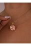 Pink Compass Star Steel Gold Necklace Gift Exquisite Thin Chain Daily Trend Necklace - 2
