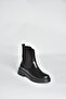 V676556909 Black Rubber Detailed Women's Boots - 7