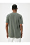 Basic T-Shirt Slim Fit Crew Neck Short Sleeve Cotton - 4
