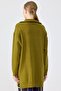 Zippered Stand Collar Knitwear Tunic Olive - 4
