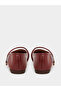 Round Toe Metal Buckle Strap Flat Shoes - 5