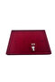 Suede Fabric Burgundy 34-24 cm Pedestal Necklace Display Stand with 8 Pads - 4