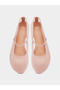 Pink Mesh Mary Jane Flats - 5