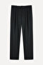 Men's Navy Blue Straight Fit Trousers - 5