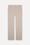 Men's Mink Color Straight Fit Tie-Waist Trousers - 2