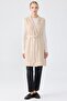 Double-Breasted Collar Buttoned Knitwear Vest Beige - 2