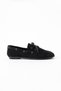 Juno Women's Suede Lace-Up Loafers Casual Ballet Flats - 8