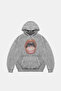 Love Your Self Printed Oversize Unisex Washable White Hoodie