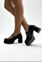 Brown Thick Heeled Women's Shoes P9015 - 4