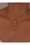 Women's Colorful Gold Steel Y Necklace Trendy Elegant Daily Colorful Exquisite Design