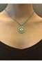 21 cm Steel Turquoise Eye Pendant Women's Necklace - 2