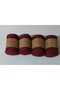 Makrume Thin Cotton Burgundy 4 Pieces Colar : 010 - 2