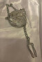 Silver Watch with Bracelet Watch Train Track Embossed Battery Operated - 6