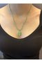 21 cm Steel Green Leaf Beaded Women's Necklace - 4