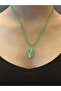 21 cm Steel Leaf End Beaded Women's Necklace - 2