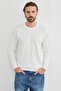 Striped Crew Neck Knitwear Sweater - 3