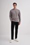 Regular Fit Scuba Fabric Cotton Blended S-Line Printed Sweatshirt-52380