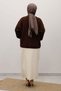 Soft Textured Buttoned Knitwear Cardigan Tsd250223 Bitter Brown - 7
