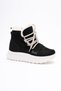 Veyra Women's Black Suede Fur Detailed Sports Boots - 4