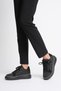 Women's Sports Shoes Parachute Platinum Zipper Detail Black Tayra - 4
