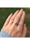 Adjustable Heart Design Steel Ring |   Pink Zircon Stone, Non-Tarnish Gold Color - 2