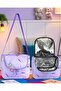 Girl's Primary School Orthopedic Bubu 3-Piece Bag Set with 3 Compartments, Water Bottle Compartment, Foil-Lined, Lunch Compartment and Pen Holder 538 - 2