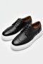 Black 100% Genuine Leather Ultra Comfortable Men's Casual Shoes Luass27Al0049
