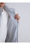 Xside Gray Standard Fit Stand Collar Men's Puffer Coat - 3