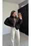 Double-Sided Inflatable Coat Jacket Black