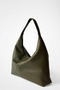 Knitted Textured Laura Women's Shopper Shoulder Bag with Loose Look and Large Volume Faux Leather - 2