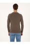 Basic Crew Neck Slim Fit Knit Sweater - 3
