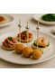 Bamboo Silver Pearl Ball Toothpick 100Pcs - 12cm - 2
