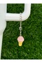 Ice Cream Cone Thermos Ornament/Ice Cream Thermos Charm in a Cone/Cone-Shaped Chocolate Bag Charm - 3