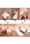 4-Piece Self-Adhesive Rose Mirror Mosaic Disco Sticker Wall Frame Item Decorative Covering 30X30 - 4