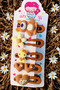 Brown Hair Clip Set with Cute Figures 5 Pieces