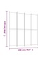 4-Panel Room Divider Anthracite 200x220 cm Fabric - 3