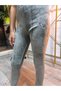 Girl's Leggings Winter Ribbed Plush Elastic Waist Gray - 3