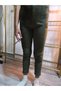Girl's Tights Winter Ribbed Plush Elastic Waist Dark Green - 3