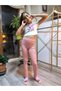 Girl's Tights Winter Ribbed Cotton Elastic Waist Ballerina Dusty Rose - 3